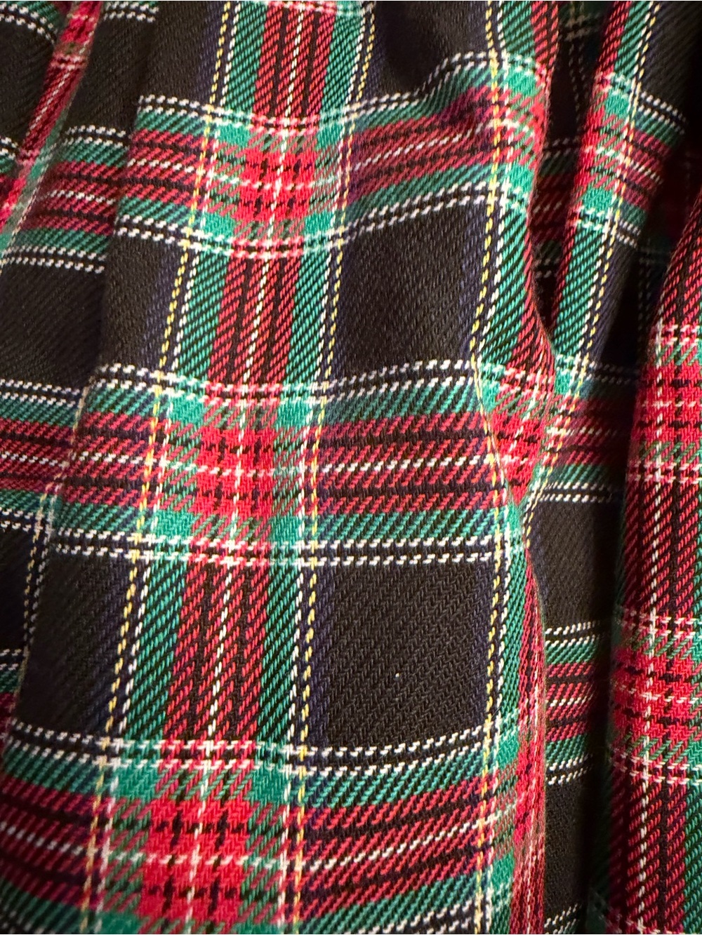 VTG! House of Hatten Plaid Smocked Holiday Dress w/ Peter Pan Collar, sz 2T - Picture 9 of 10